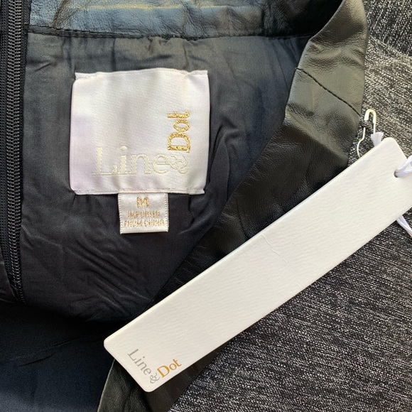 Line & Dot x Revolve Mini Skirt Faux Leather Trim - Picture 5 of 6